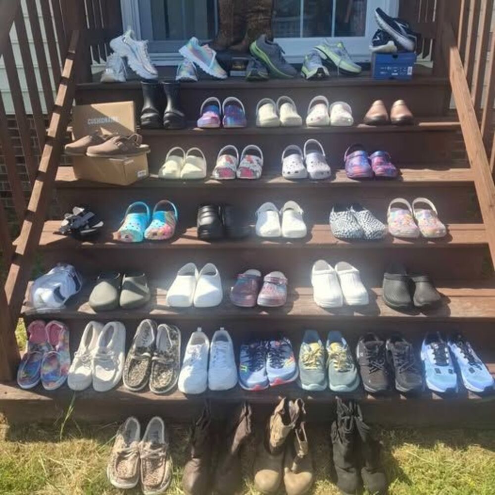 41 Pair of Women's size 10 (Mens 8) Shoes for sale. Most are Brand New!